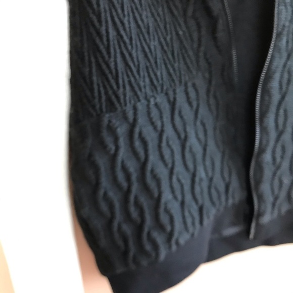 Tibi / bomber knit jacket varsity patchwork cable - Picture 8 of 9